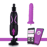 Hismith Pro Traveler 2.0, máquina sexual portátil con control remoto por app - Consolador de silicona de 17 cm